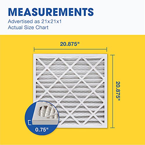 16x20x1 MERV 11 Pleated Air Filter, 6 Pack J778