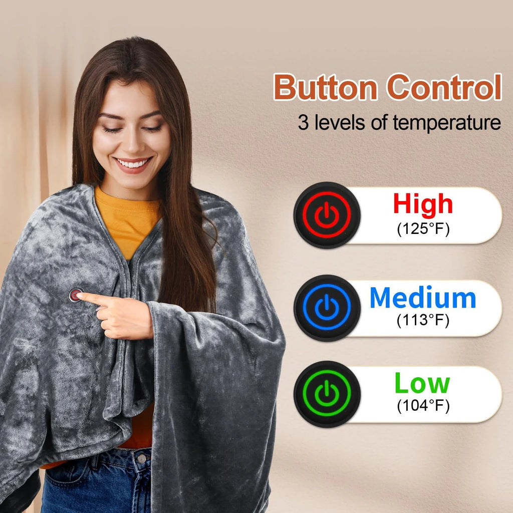 Portable USB Heated Blanket Shawl H15056