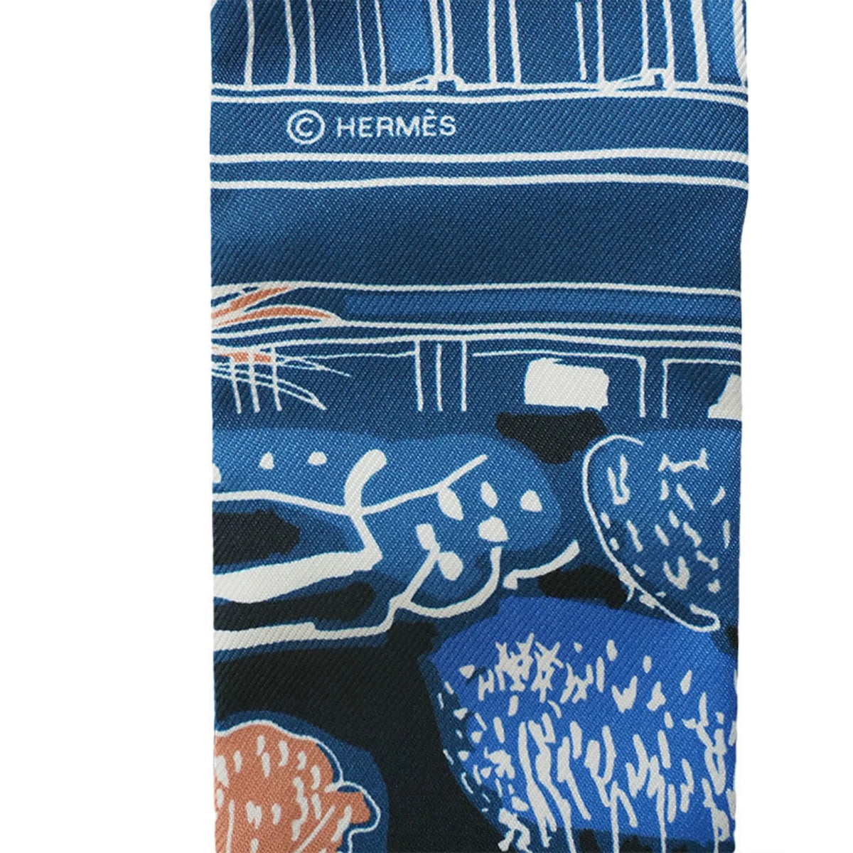 Blue Silk Scarf K32620