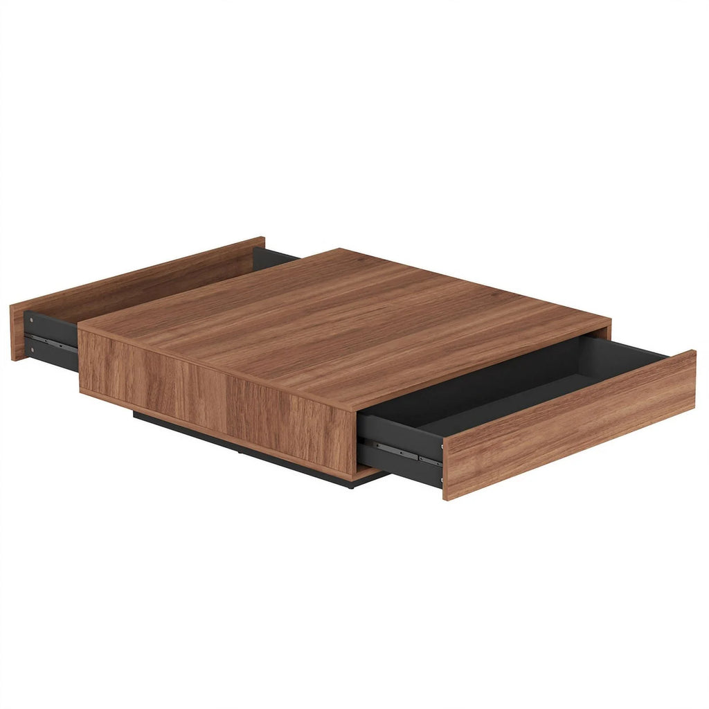2-Piece Walnut Cocktail Table and Lamp Table Set E591