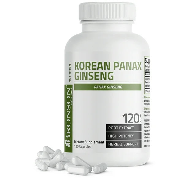 1000 mg Korean Panax Ginseng 120 Capsules J376865
