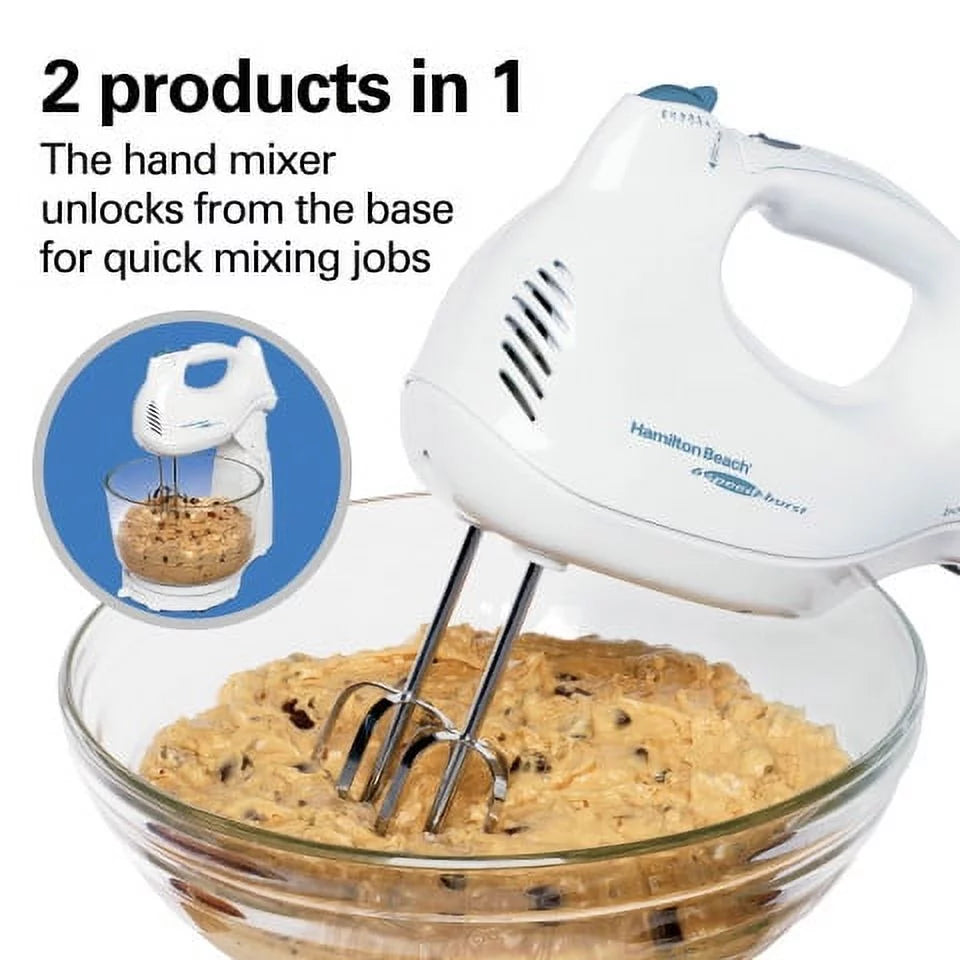 6 Speed White Stand Mixer F516