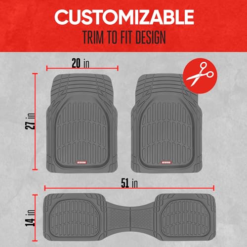 Black All-Weather Automotive Floor Mats Full Set I629