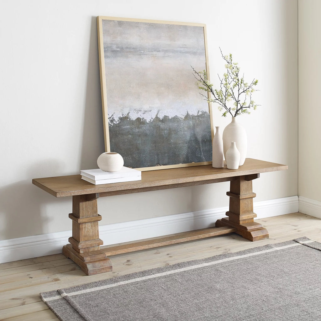 Farmhouse Wood Dining Bench G363228