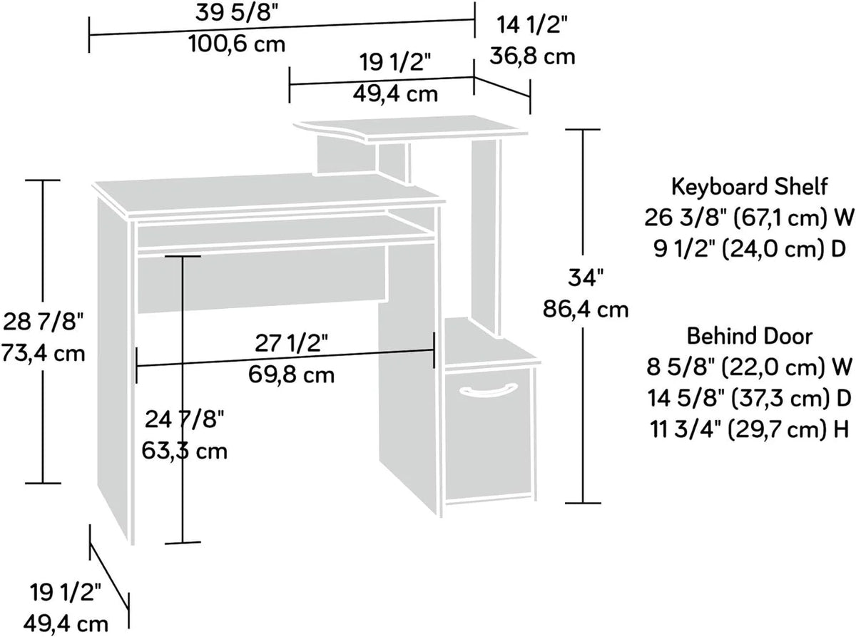 Cinnamon Cherry Finish Computer Desk N408177