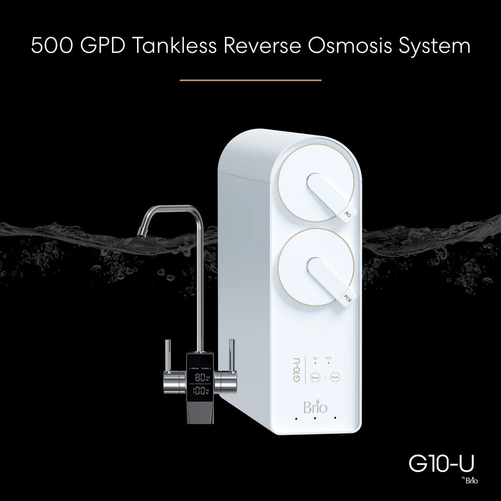 Reverse Osmosis Water Filtration System with Smart Faucet, 500 GPD A9098