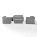 5Pc Furniture Cover Set Gray H131