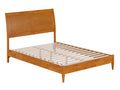 Full Solid Wood Low Profile Sleigh Platform Bed J259655