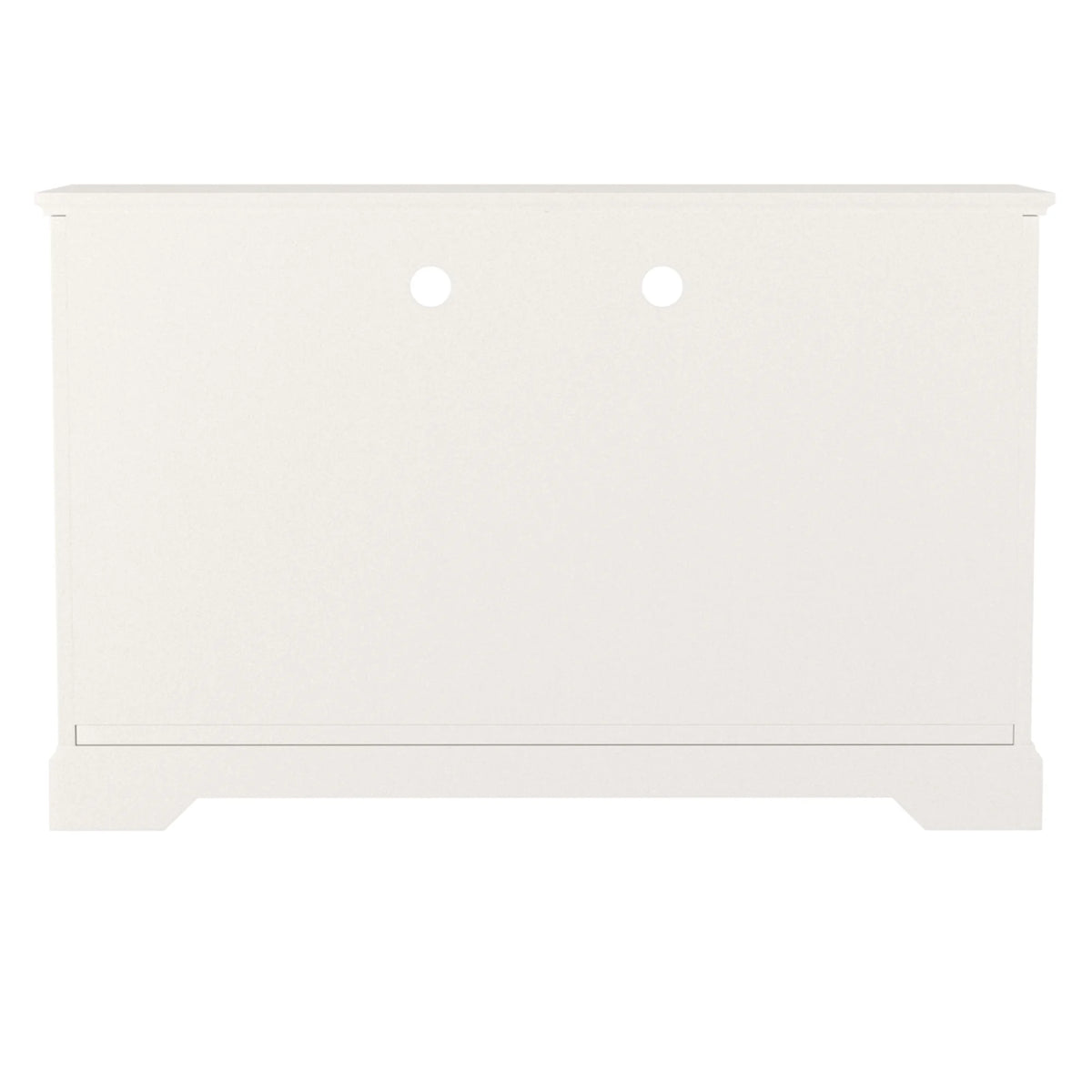 White Wood Media Storage TV Stand Console G20657