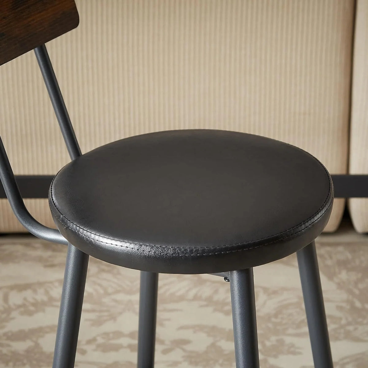 Wood Bar Table and Chairs Set for 3 A4707