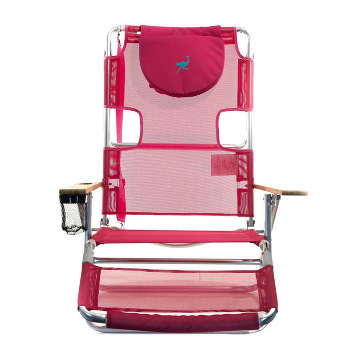 Pink 16" Tall Reclining Beach Chair 4 Pack Z858