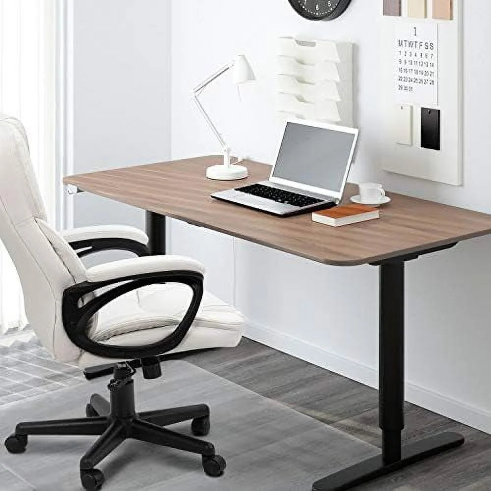 White High Back Adjustable PU Leather Office Chair with Lumbar Support N843