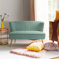Velvet Sofa Loveseat Upholstered Tufted Back V514027