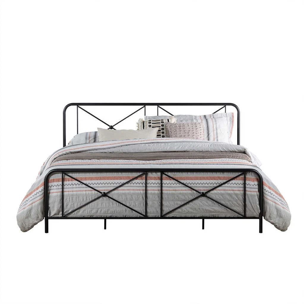 Metal King Bed Black G8975