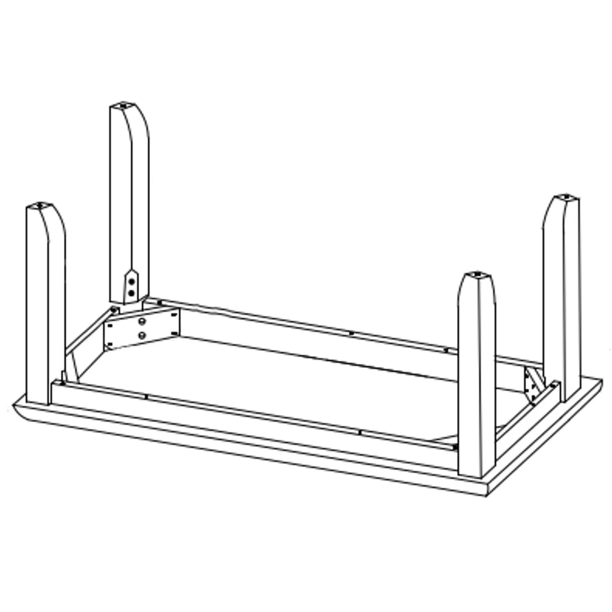 Gray Wood Dining Bench E5410