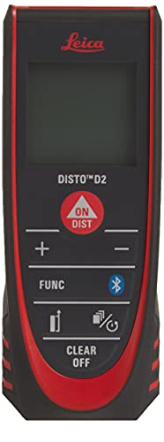 Laser Distance Measure with Bluetooth 4.0, Black/Red R550