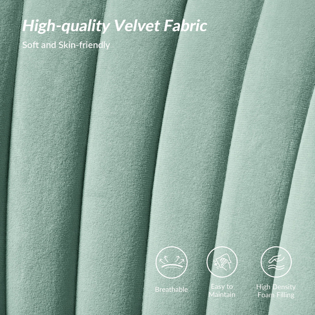 Velvet Sofa Loveseat Upholstered Tufted Back V514027
