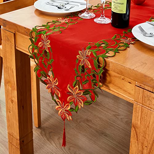 Embroidered Christmas Table Runner 15x69 Inch G994311