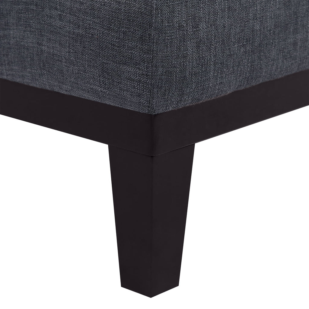 Gray Upholstered Sofa with Wooden Legs X958