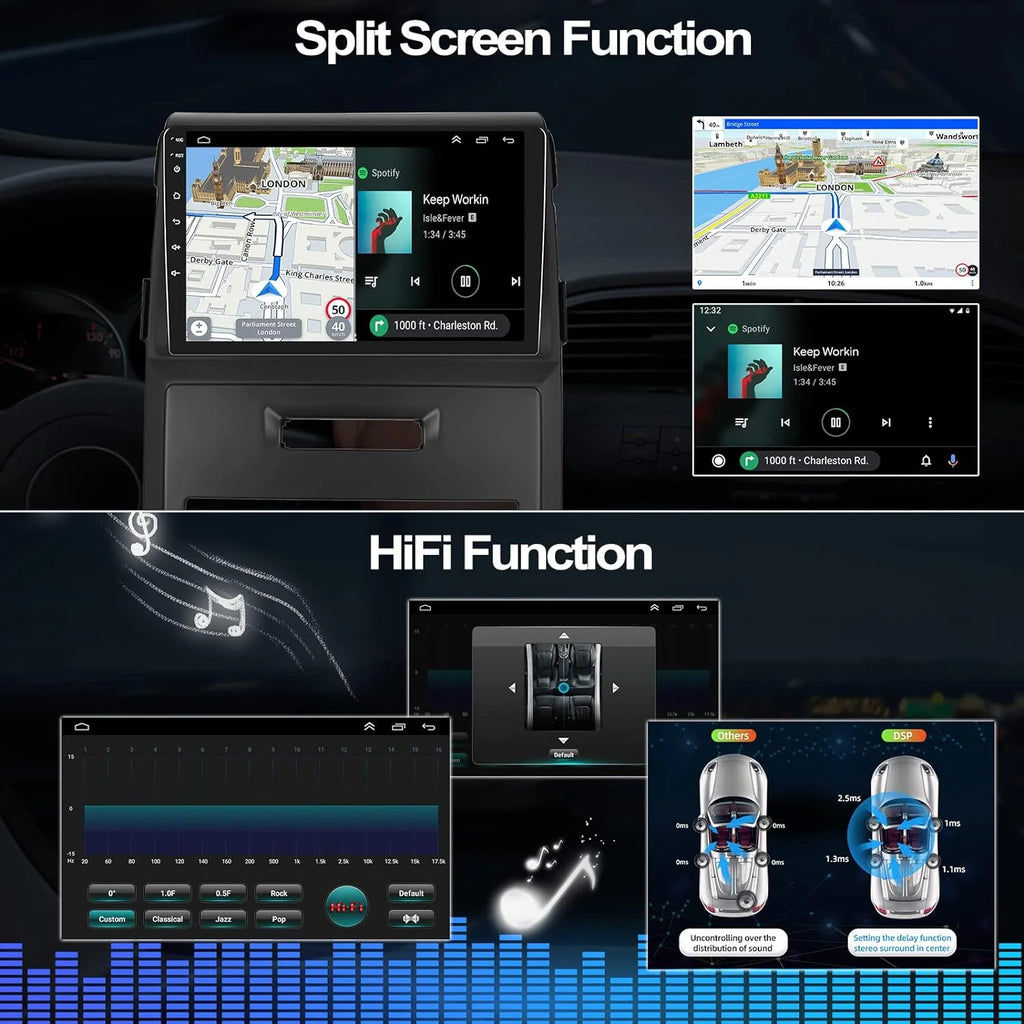 Android 13 9 Inch Touchscreen Car Stereo Radio with Backup Camera P7443