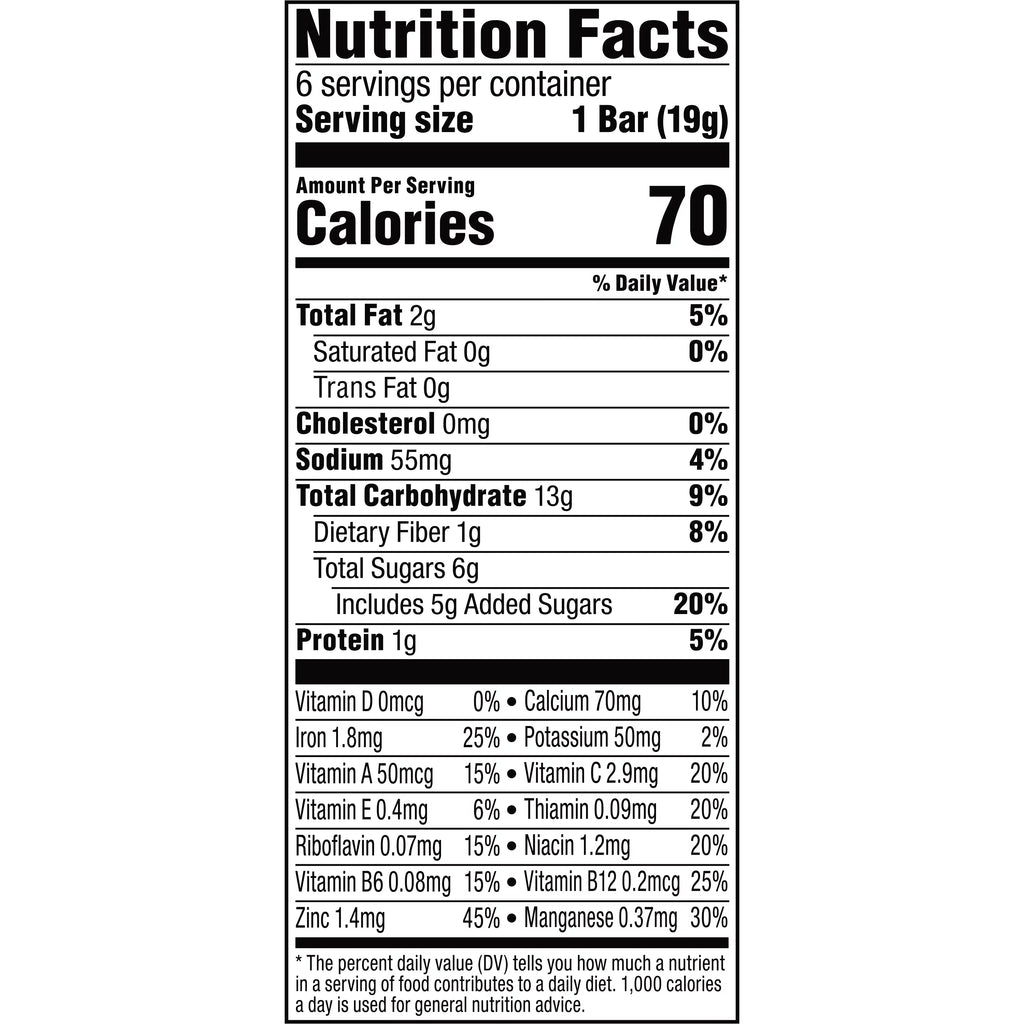 Strawberry Snack Bars 0.67 oz 6 Count 8 Pack Z9236