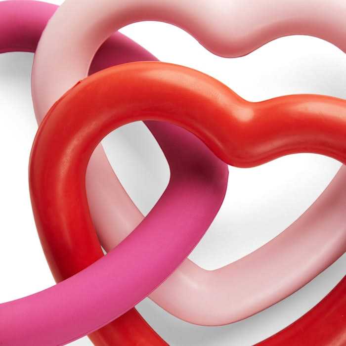 Rubber Hearts Dog Toy G8991