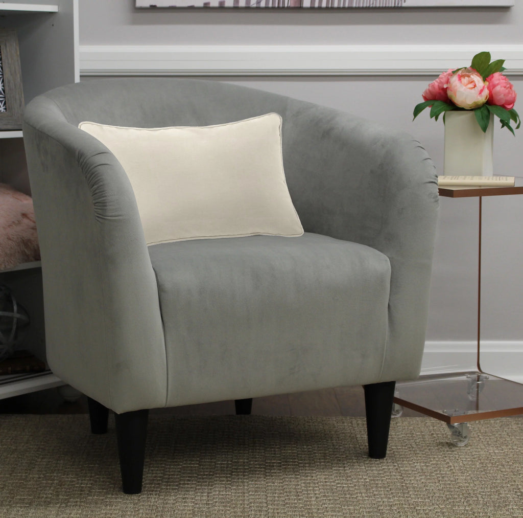 Dove Gray Microfiber Accent Chair G4462