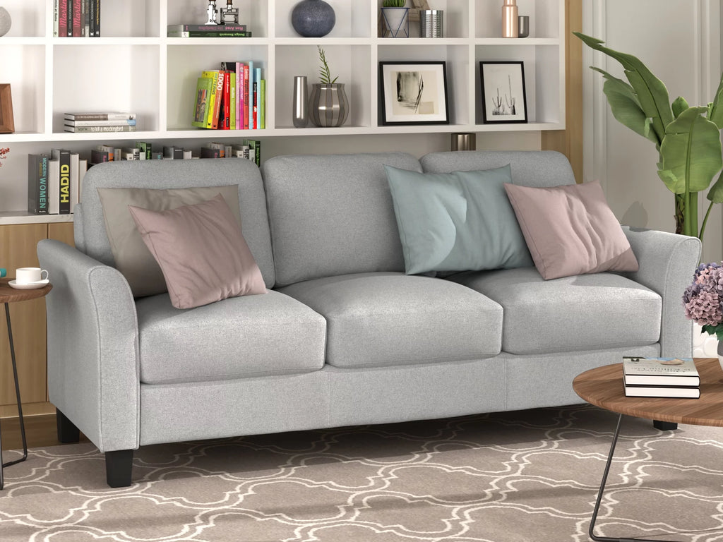 Light Gray Sofa Loveseat Chair 3-Seat Sofa F578