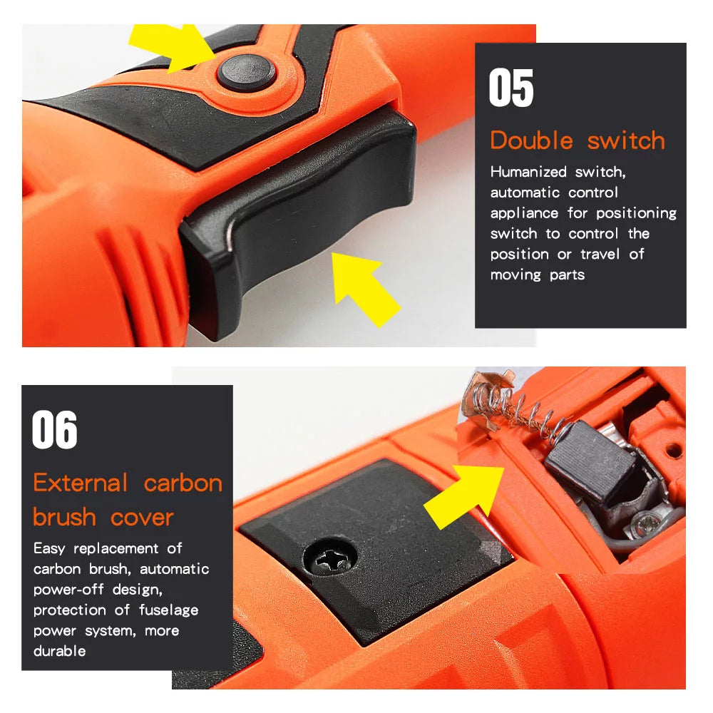 1580W Variable Speed Dual Action Random Orbital Buffer Polisher D8363