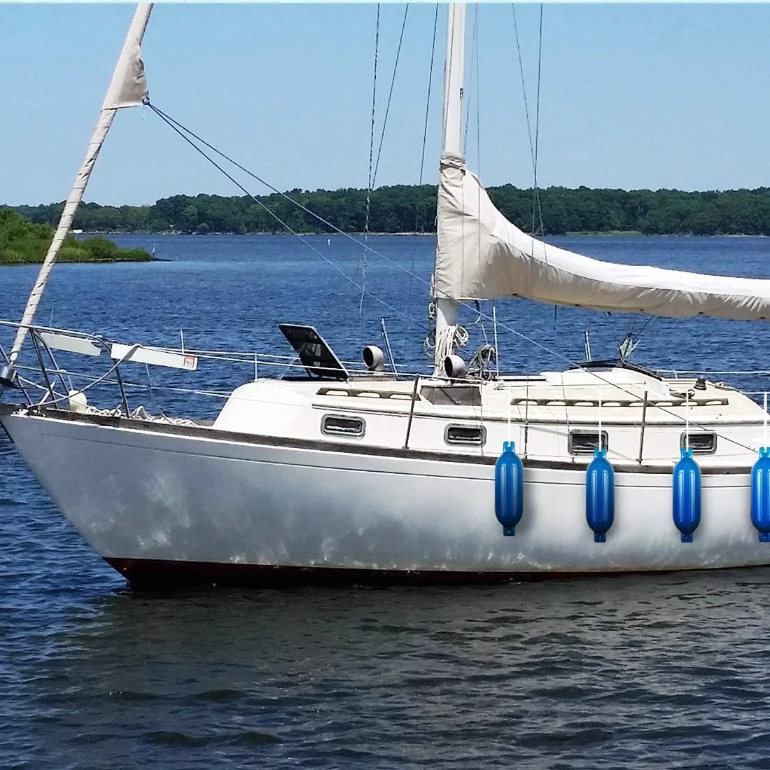 Vinyl Ribbed Marine Boat Fender Pack of 4 B782017