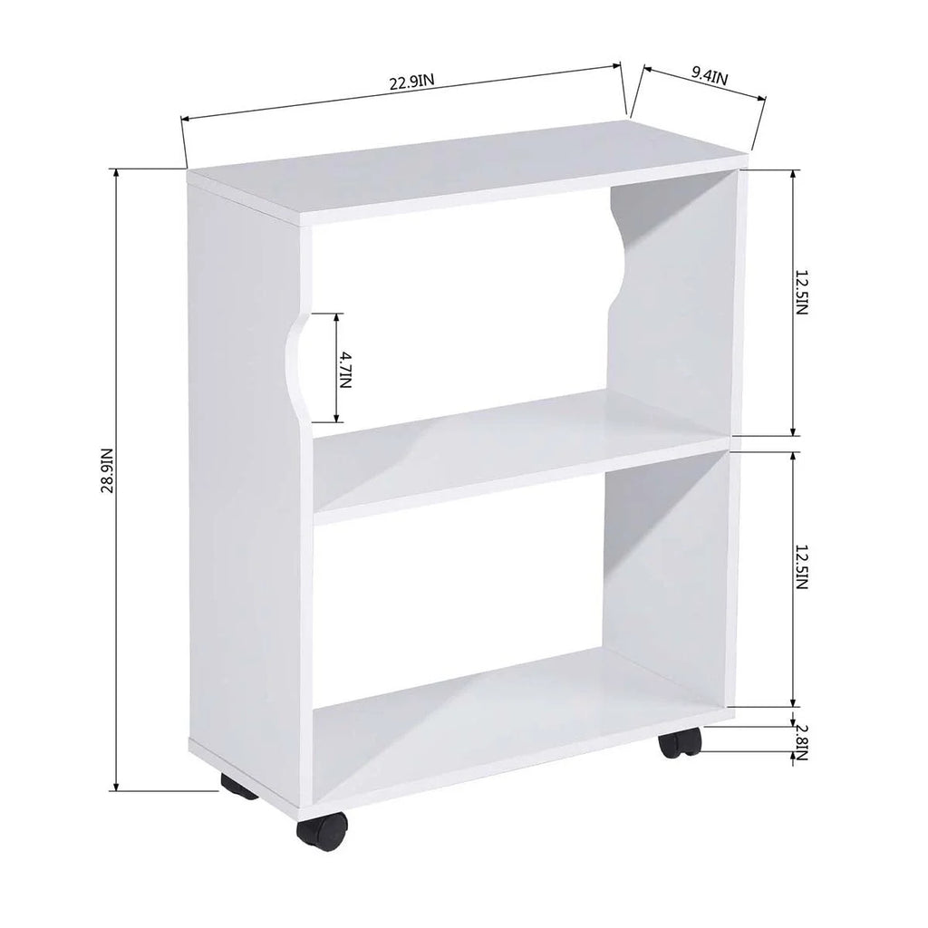 L Shape Computer Desk with Bookcase M263