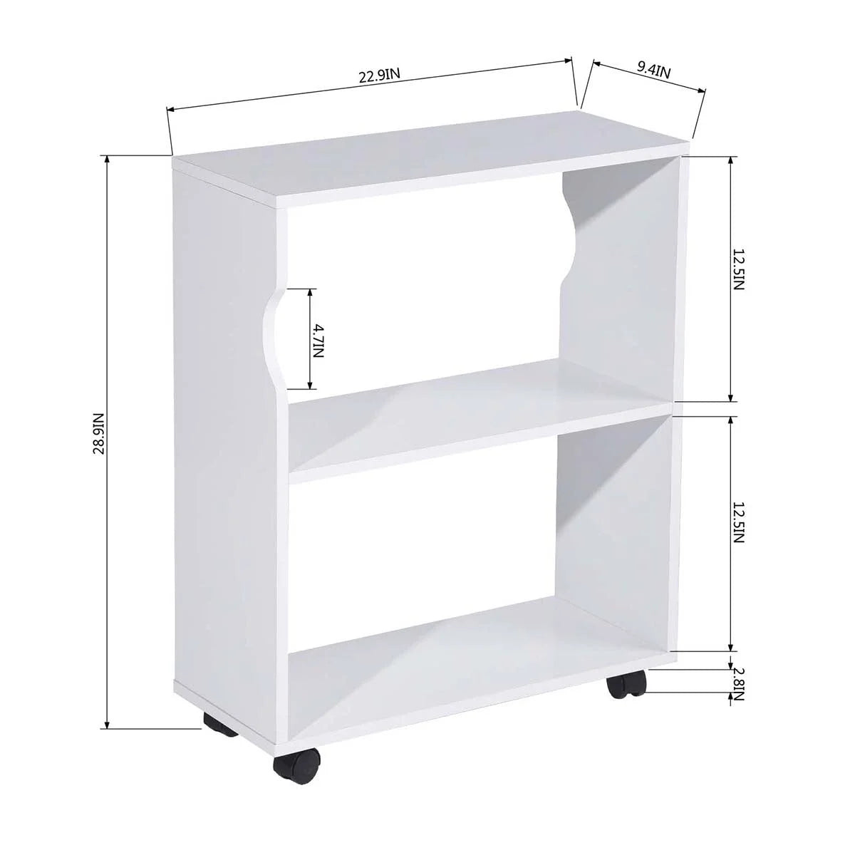 L Shape Computer Desk with Bookcase M263
