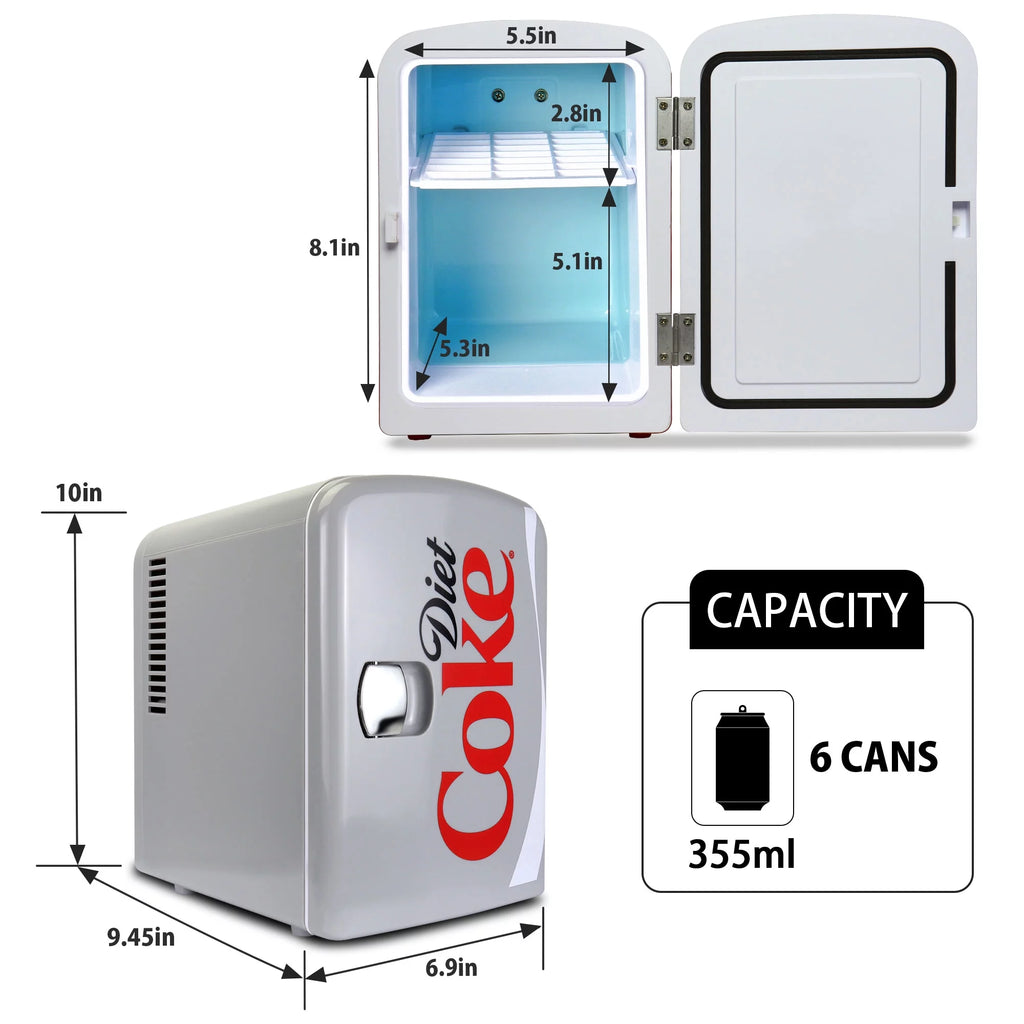 6 Can 4L Mini Electric Cooler Warmer Gray L30582