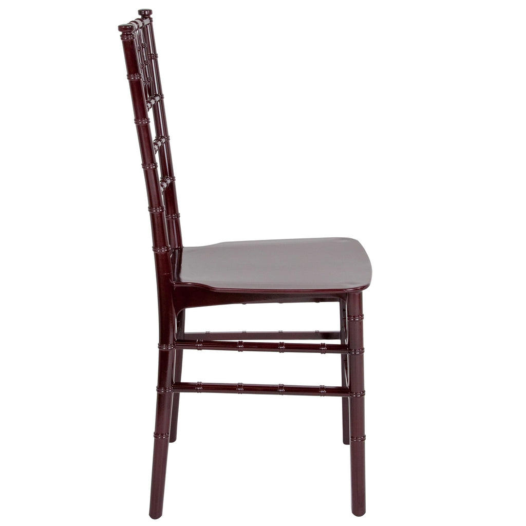 Mahogany Resin Stacking Chiavari Chair F785