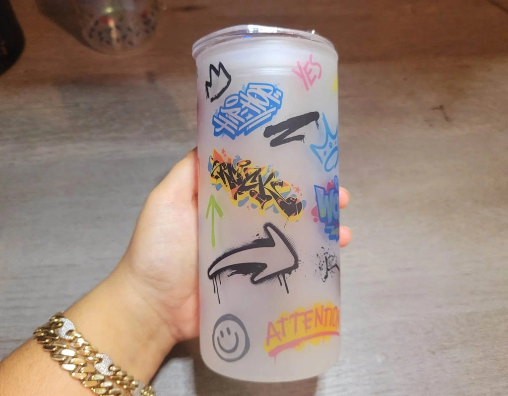20 oz Beer Can Glass Q137179