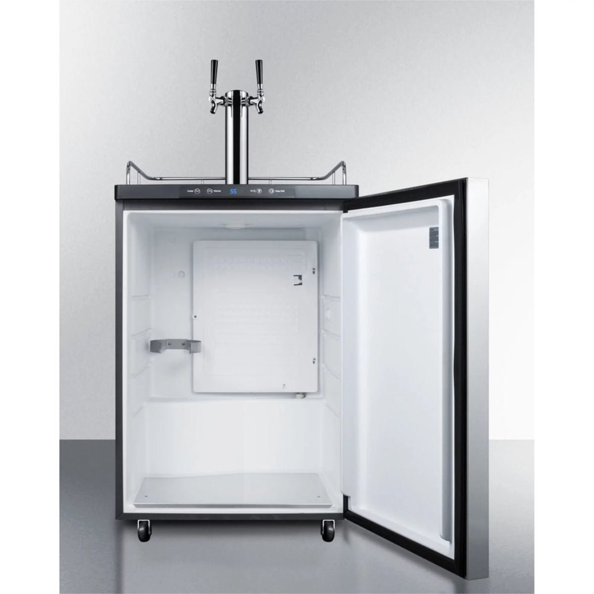 Built-in Beer Dispenser with Digital Thermostat and Dual Tap System Z510