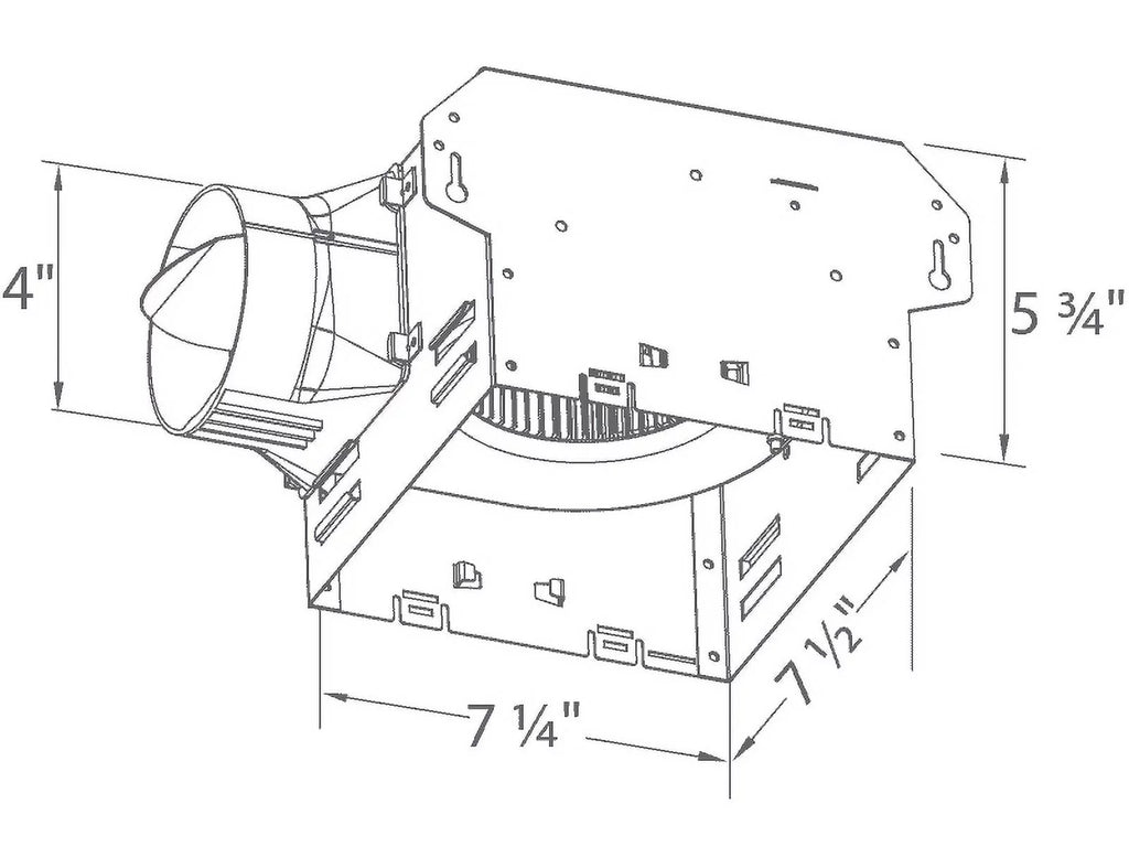 100 CFM Single Speed Exhaust Bath Fan D171
