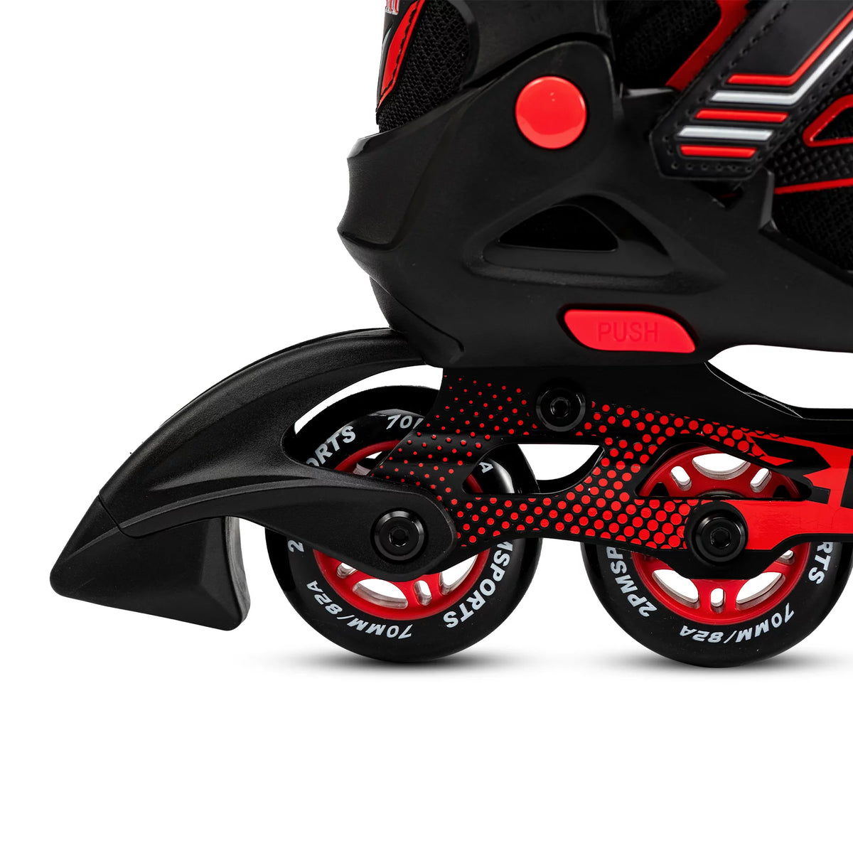 Red Black Adjustable Inline Skates E2214