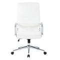 White Faux Leather High Back Manager's Chair Y50970