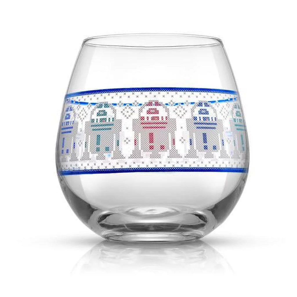 Stemless Drinking Glass Set of 4 15 oz C8307