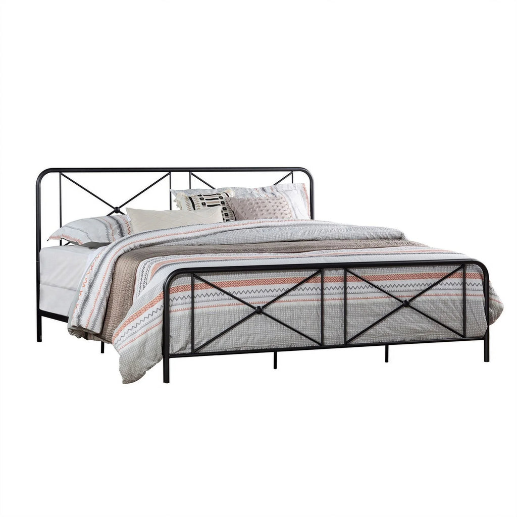 Metal King Bed Black G8975