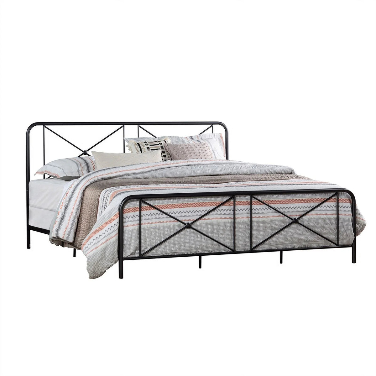 Metal King Bed Black G8975