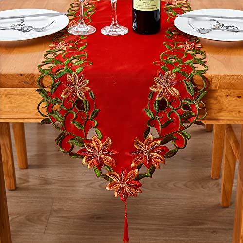 Embroidered Christmas Table Runner 15x69 Inch G994311