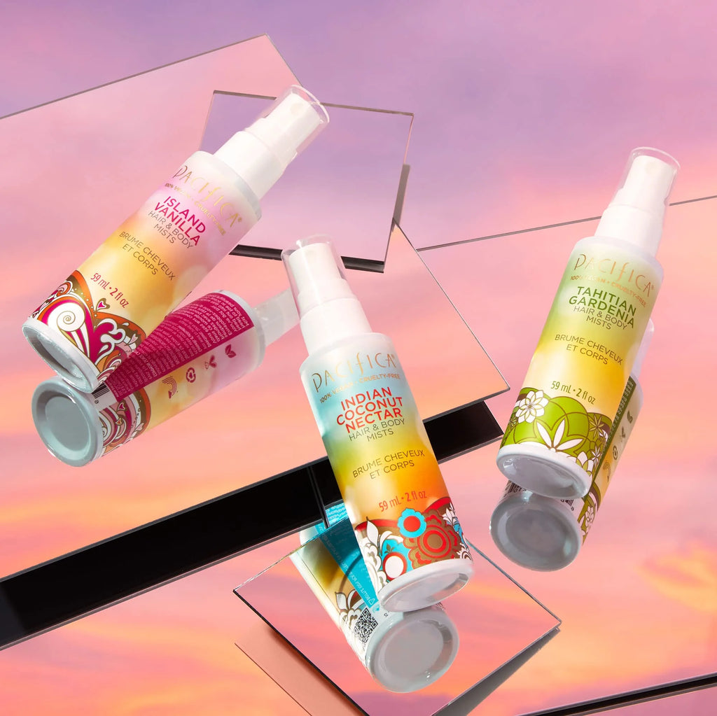 Hair Perfume & Body Spray Trial Set, 3 Scents, Mini Bottles H486