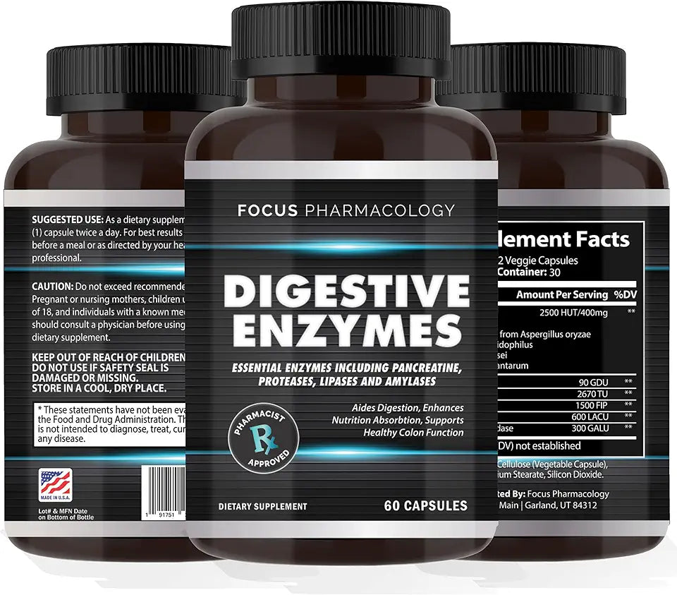 Digestive Enzymes and Probiotics Blend 60 Ct J6446