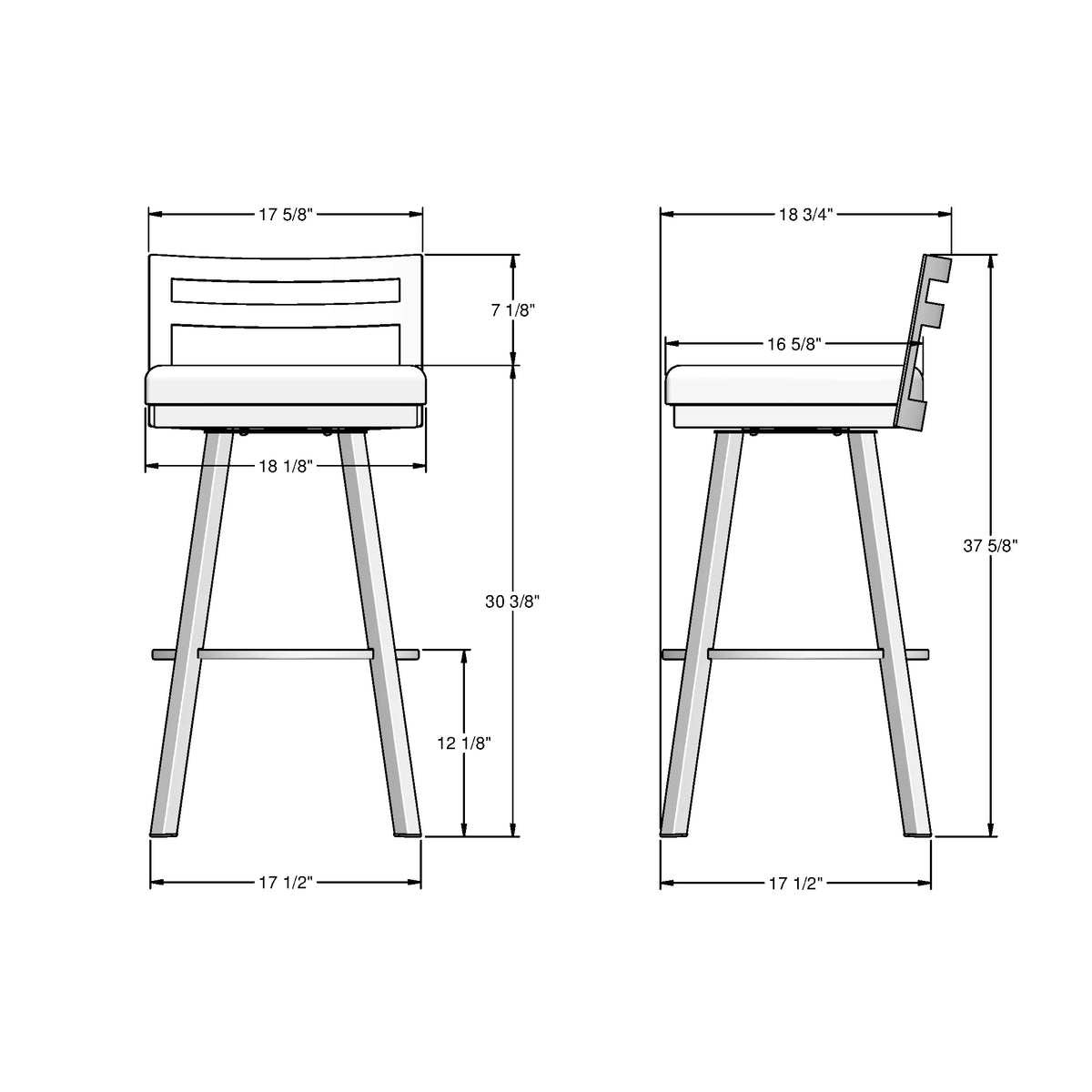 30 In. Swivel Bar Stool T37869