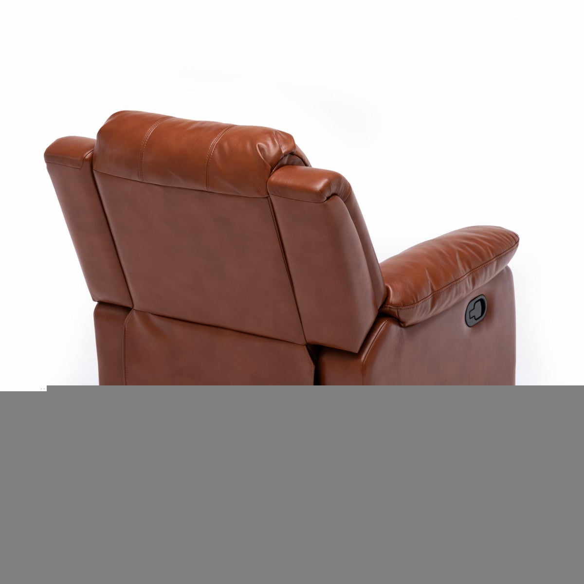 Caramel Faux Leather Glider Recliner A8905