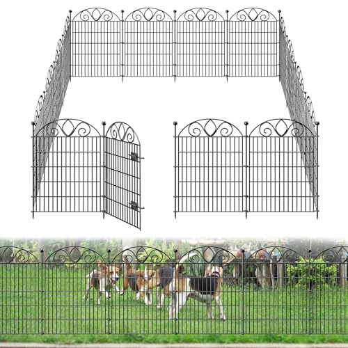 48" H x 21' L Rustproof Metal Garden Fence Panel B639