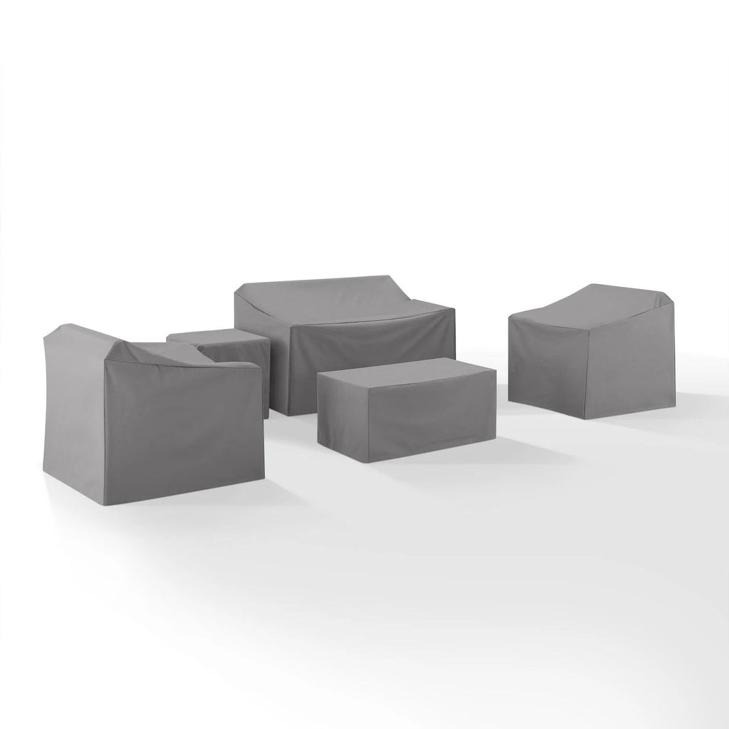 5Pc Furniture Cover Set Gray H131