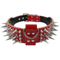 Luxury Genuine Leather Spiked Studded Dog Collars U311